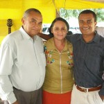Pastor Ribamar, esposa Maria do Socorro e cantor Chiquinho Silva