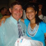 Pastor João Gomes e a aniversariante