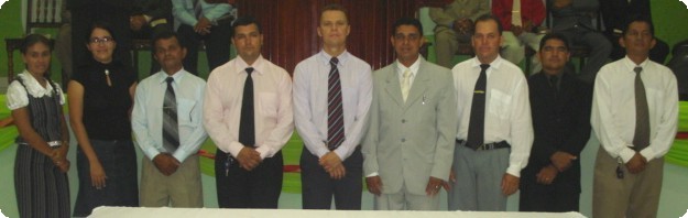 Comissão política Da esq p/ direita: Alcinéia, Railda, João Hilton, Weixodo, Gildoneis, Humberto, Ademir, Raimundo Filho e Filemon.