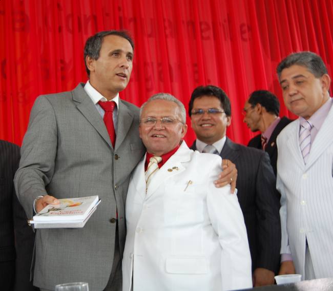 Governador Gaguim e Pr. Pedro Lima Santos