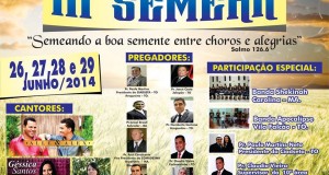 ARAGUATINS-TO: Assembleia de Deus CIADSETA em Vila Falcão promoverá agora em junho, o 3º SEMEAR; confira.