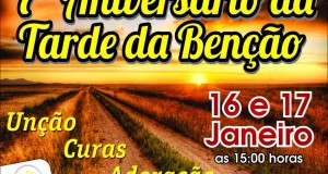 ARAGUATINS: Congregação Betel realizará o 7º aniversário da Tarde da Benção com a presença do Pastor Israel Brasil.